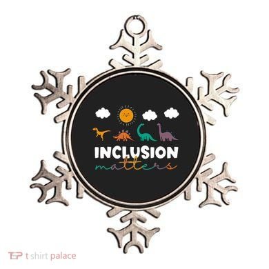 Cute TRex Dinosaur Inclusion Teacher Matters Special Education Gift Ornament