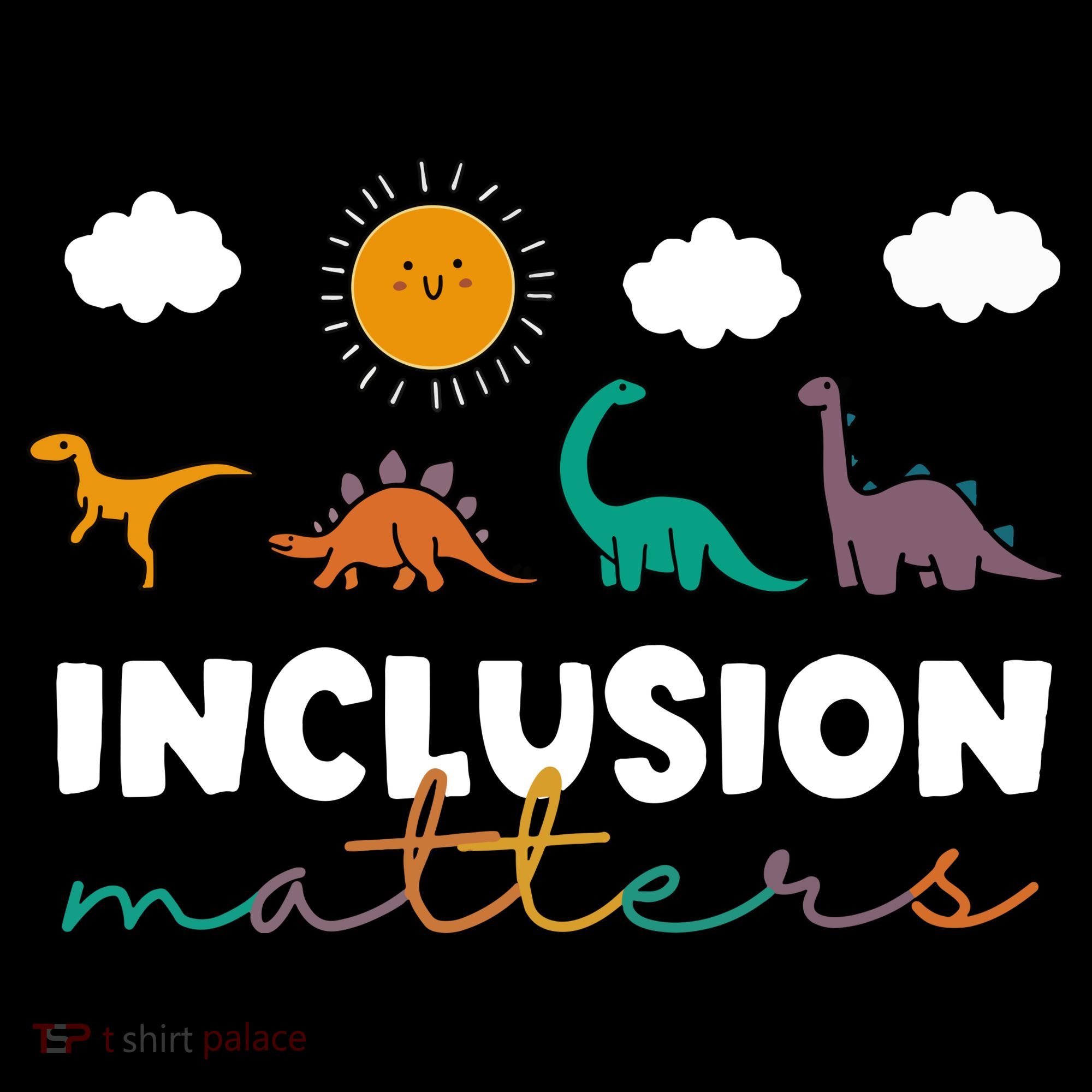 Cute TRex Dinosaur Inclusion Teacher Matters Special Education Gift Women's Tank Top
