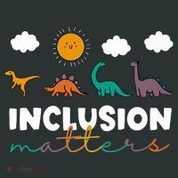 Cute TRex Dinosaur Inclusion Teacher Matters Special Education Gift Women's Long Sleeve Shirt thumb 2