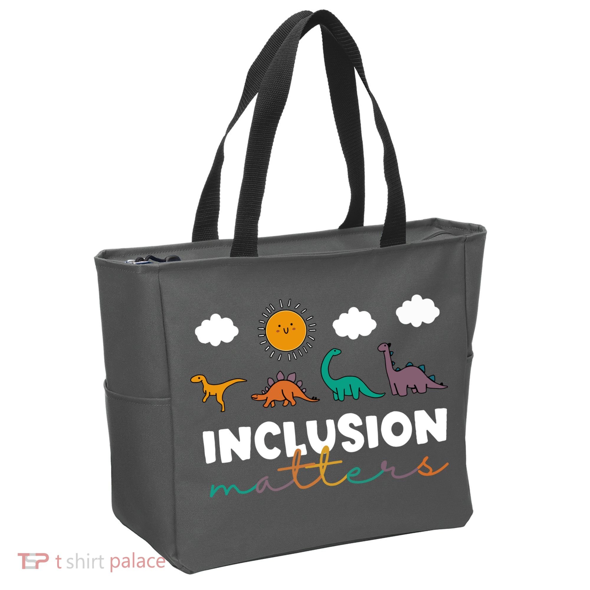 Cute TRex Dinosaur Inclusion Teacher Matters Special Education Gift Tote Bag