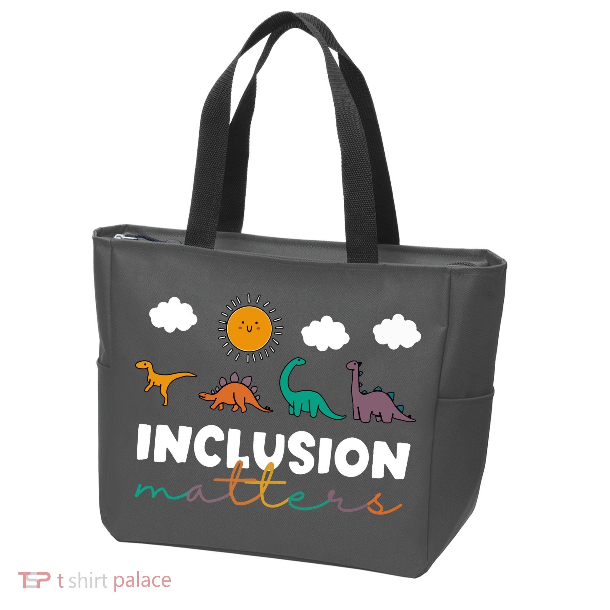 Cute TRex Dinosaur Inclusion Teacher Matters Special Education Gift Tote Bag