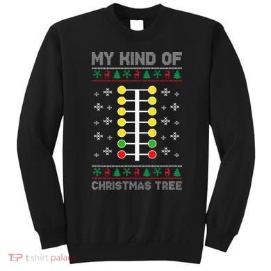 Christmas Tree Drag Racing Xmas Gift Sweatshirt