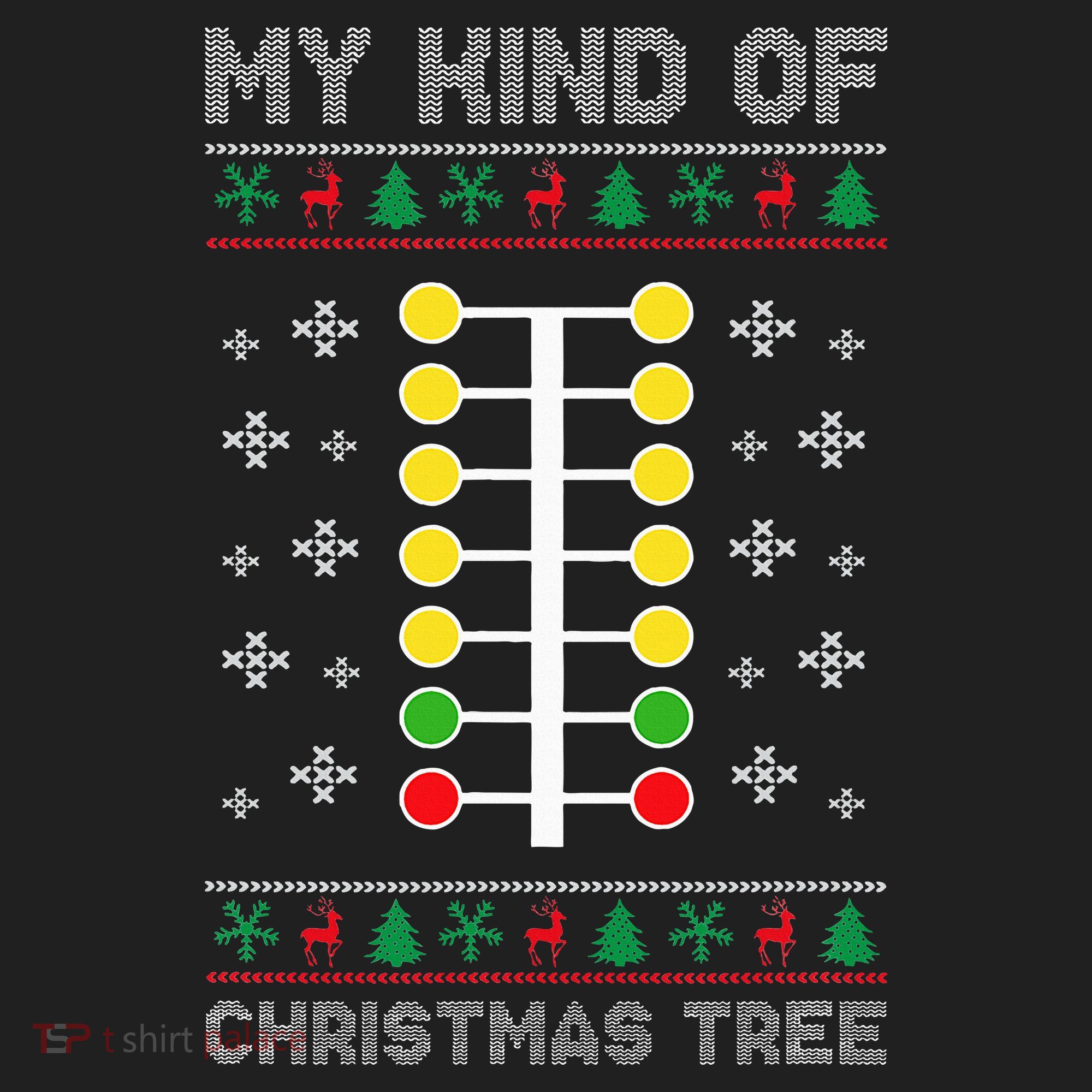 Christmas Tree Drag Racing Xmas Gift Beanie