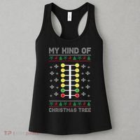 Christmas Tree Drag Racing Xmas Gift Women's Tank Top thumb 3