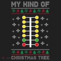 Christmas Tree Drag Racing Xmas Gift Hat thumb 2