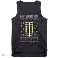 Christmas Tree Drag Racing Xmas Gift Tank Top thumb 0