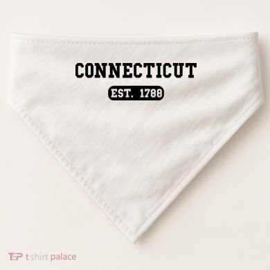 Connecticut Throwback Design Classic USA-Made Doggie Bandana
