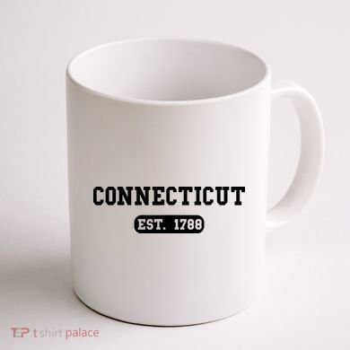 Connecticut Throwback Design Classic Coffee Mug back