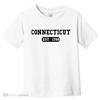 Connecticut Throwback Design Classic Toddler T-Shirt