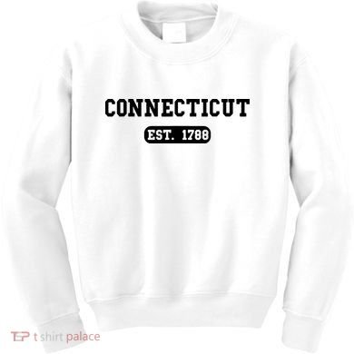 Connecticut Throwback Design Classic Kids Sweatshirt