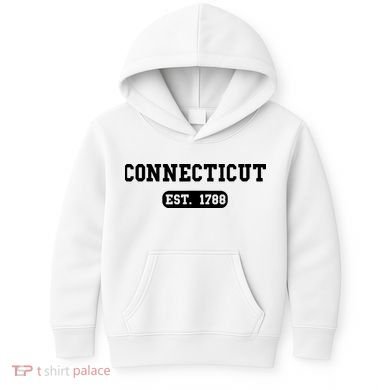 Connecticut Throwback Design Classic Kids Hoodie