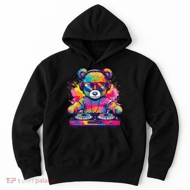 Cartoon Teddy Dj Hoodie