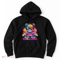 Cartoon Teddy Dj Hoodie thumb 0