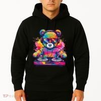 Cartoon Teddy Dj Hoodie thumb 2
