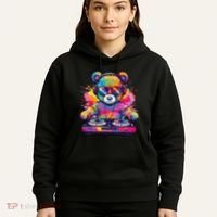 Cartoon Teddy Dj Hoodie thumb 5