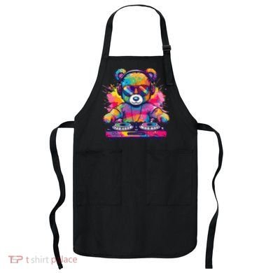 Cartoon Teddy Dj Apron