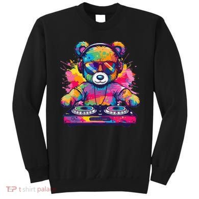 Cartoon Teddy Dj Sweatshirt
