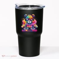 Cartoon Teddy Dj Tumbler thumb 0