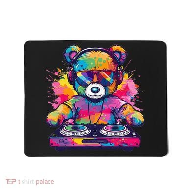 Cartoon Teddy Dj Mousepad