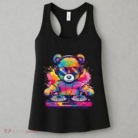 Cartoon Teddy Dj Women's Tank Top thumb 3