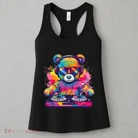 Cartoon Teddy Dj Women's Tank Top thumb 3