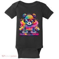 Cartoon Teddy Dj Baby Bodysuit thumb 0