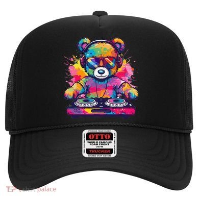Cartoon Teddy Dj Hat