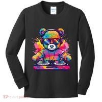 Cartoon Teddy Dj Kids Long Sleeve Shirt thumb 0