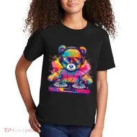 Cartoon Teddy Dj Kids T-Shirt thumb 2