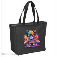 Cartoon Teddy Dj Tote Bag thumb 2