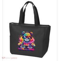 Cartoon Teddy Dj Tote Bag thumb 3