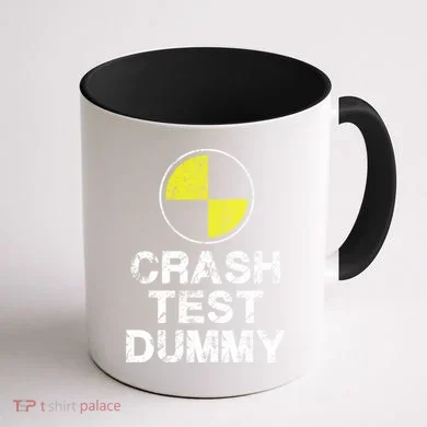 Crash Test Dummy Coffee Mug back