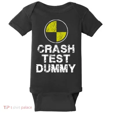 Crash Test Dummy Baby Bodysuit