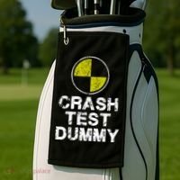 Crash Test Dummy Golf Towel thumb 2