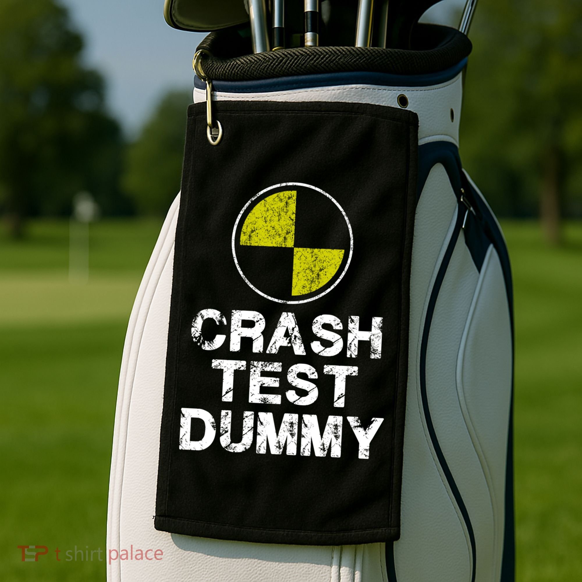 Crash Test Dummy Golf Towel