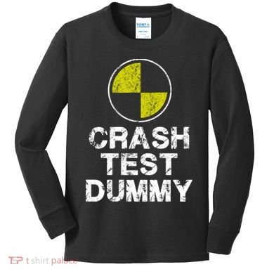 Crash Test Dummy Kids Long Sleeve Shirt