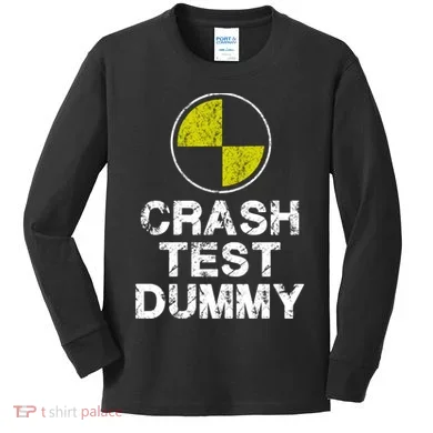 Crash Test Dummy Kids Long Sleeve Shirt
