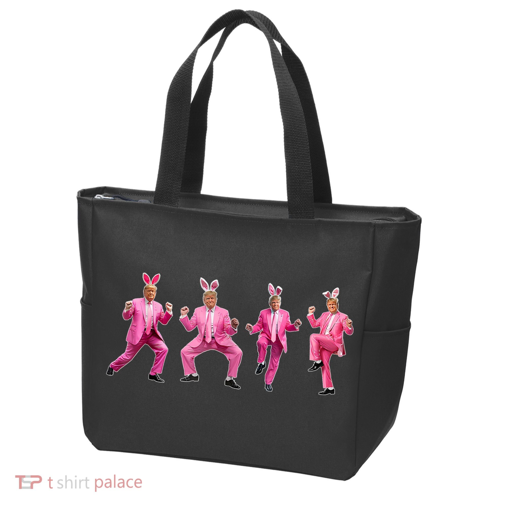 Cute Trump Dance Easter Day Bunny Funny Trump Easter Day Tote Bag