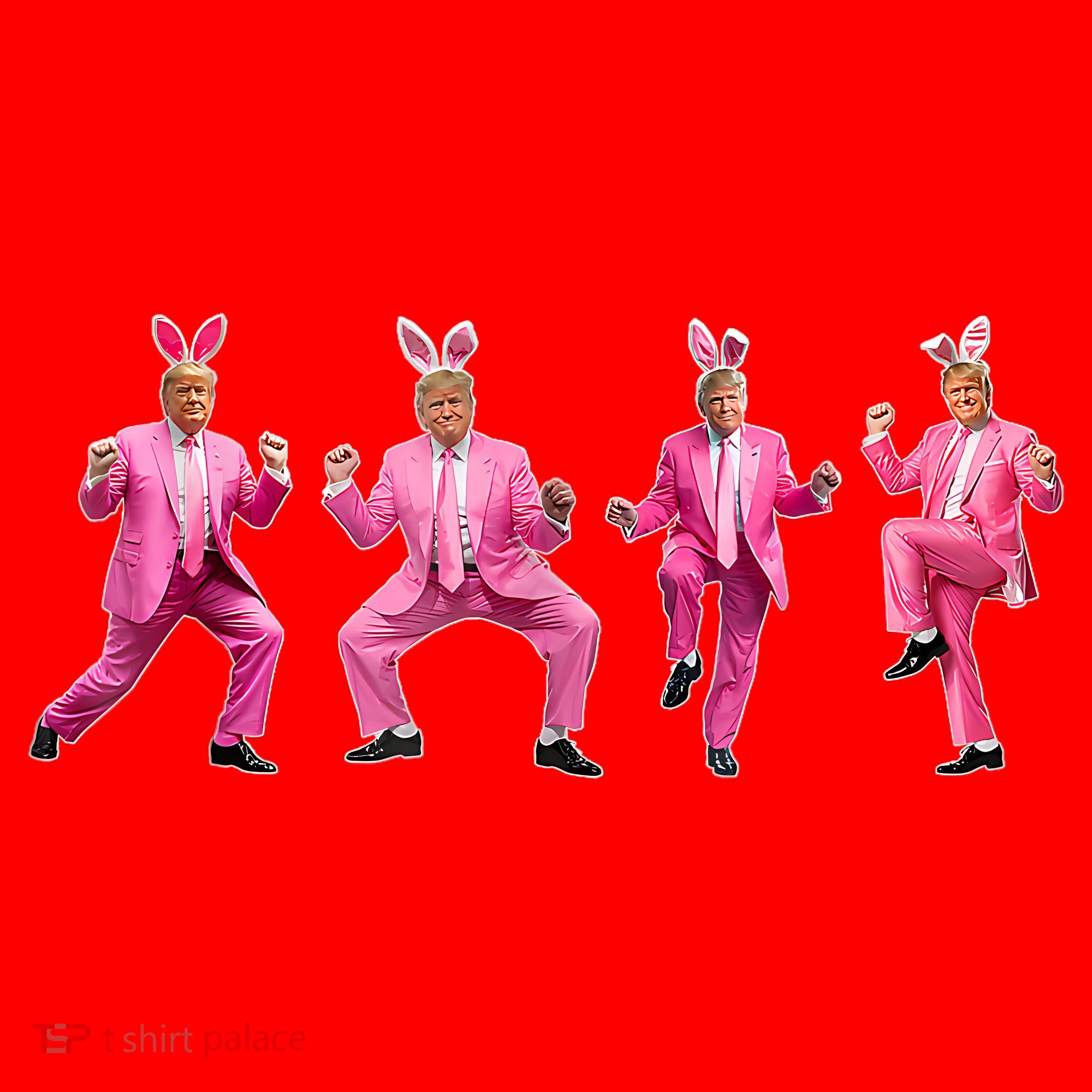 Cute Trump Dance Easter Day Bunny Funny Trump Easter Day Santa Hat