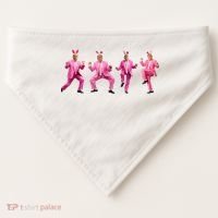 Cute Trump Dance Easter Day Bunny Funny Trump Easter Day USA-Made Doggie Bandana thumb 0