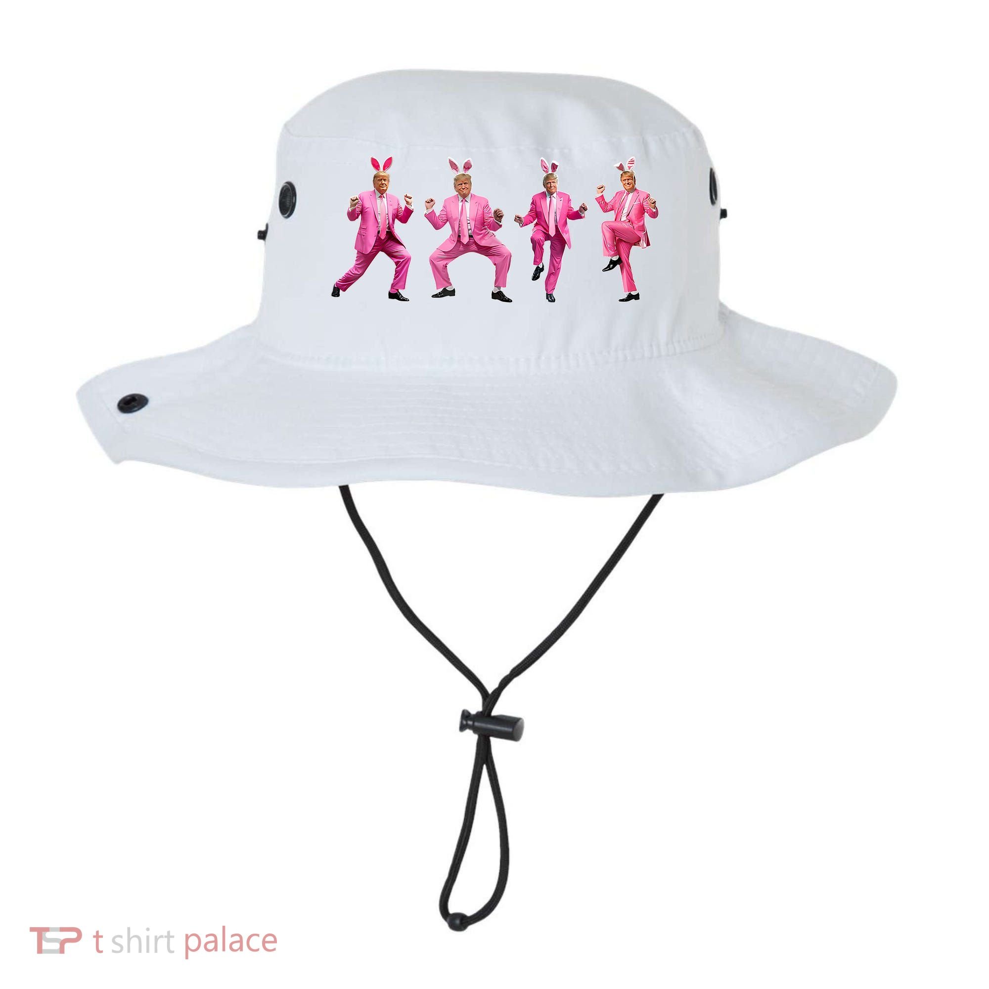 Cute Trump Dance Easter Day Bunny Funny Trump Easter Day Bucket Hat