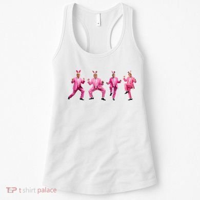 Cute Trump Dance Easter Day Bunny Funny Trump Easter Day Women's Tank Top