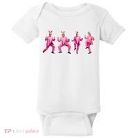 Cute Trump Dance Easter Day Bunny Funny Trump Easter Day Baby Bodysuit thumb 0