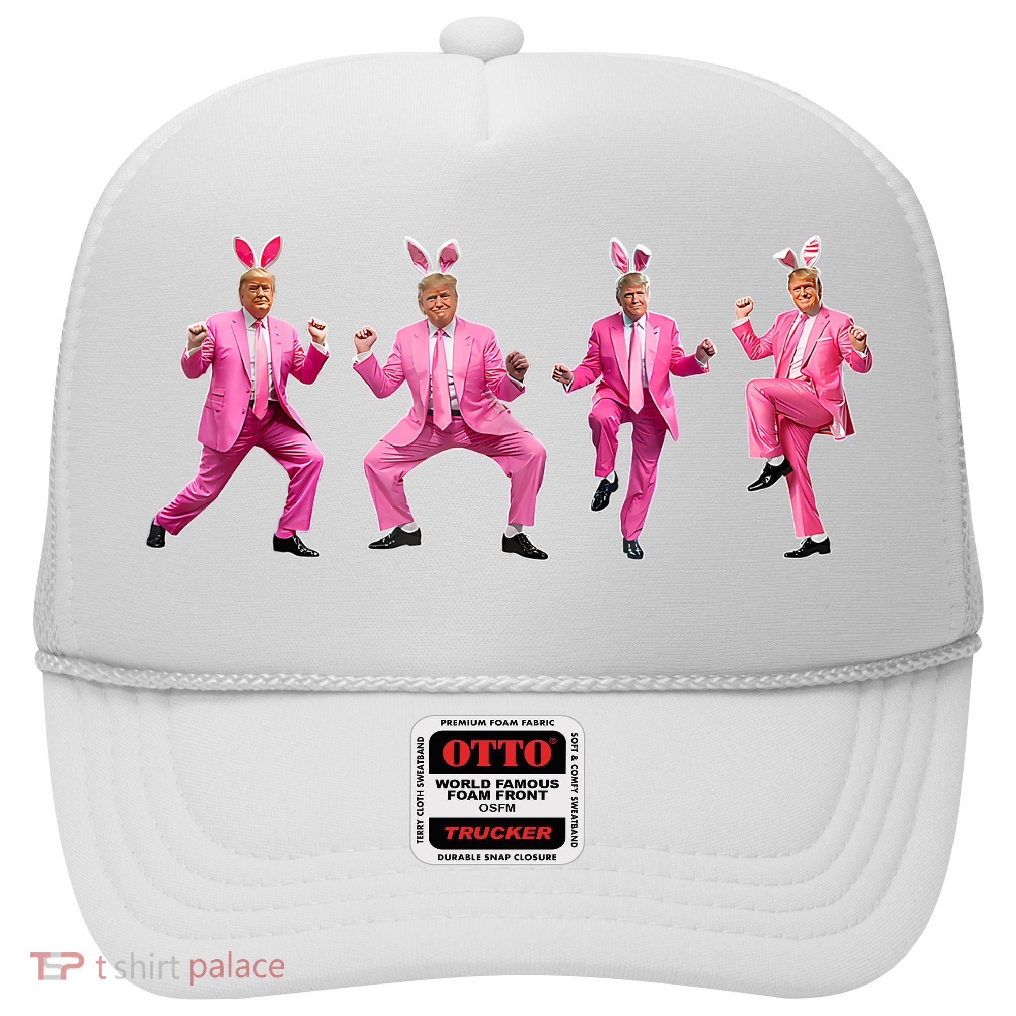 Cute Trump Dance Easter Day Bunny Funny Trump Easter Day Hat
