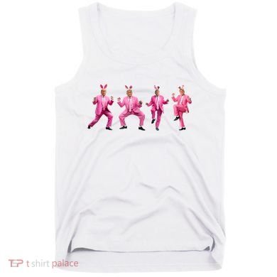 Cute Trump Dance Easter Day Bunny Funny Trump Easter Day Tank Top