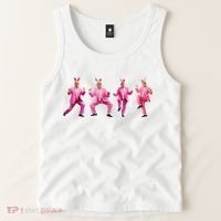 Cute Trump Dance Easter Day Bunny Funny Trump Easter Day Tank Top thumb 2