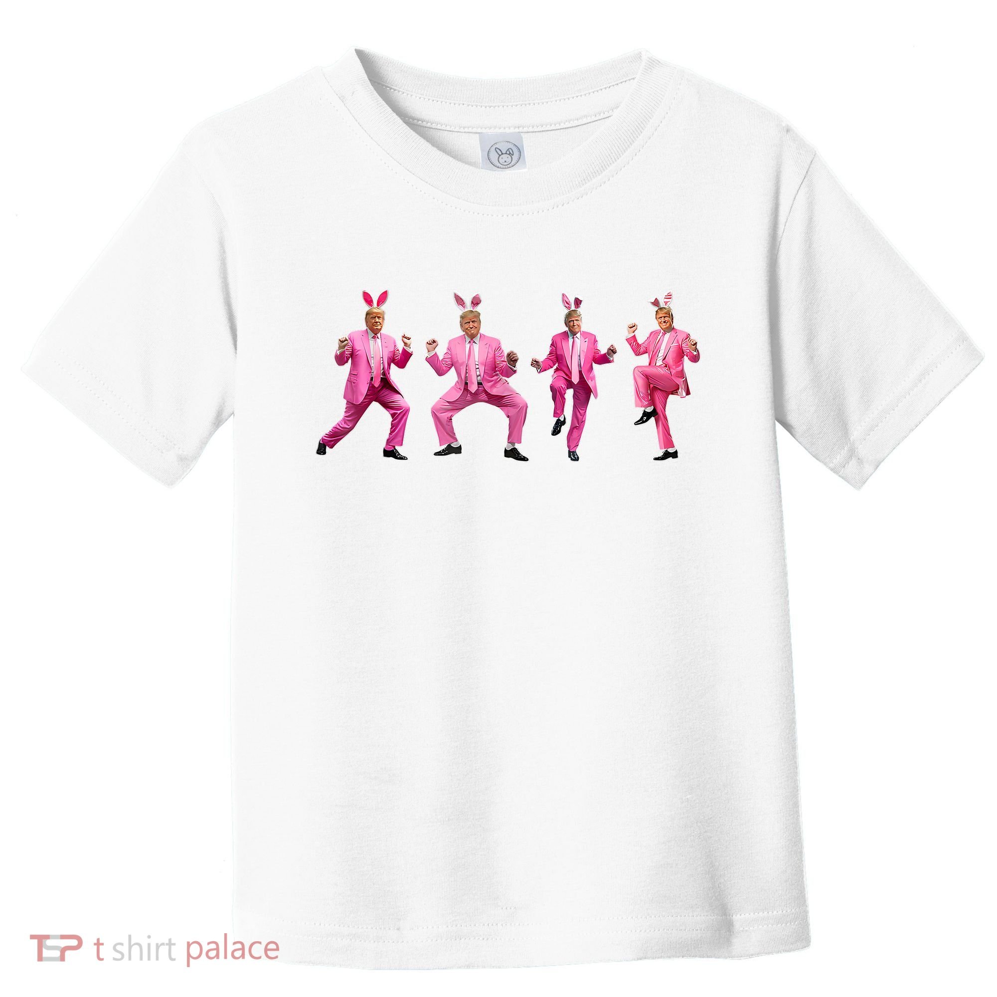 Cute Trump Dance Easter Day Bunny Funny Trump Easter Day Toddler T-Shirt