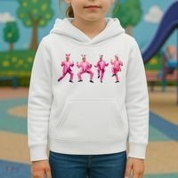 Cute Trump Dance Easter Day Bunny Funny Trump Easter Day Kids Hoodie thumb 3