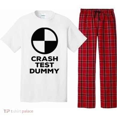 Crash Test Dummy Crash Test Dummy Costume Pajama Set