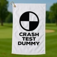 Crash Test Dummy Crash Test Dummy Costume Golf Towel thumb 1